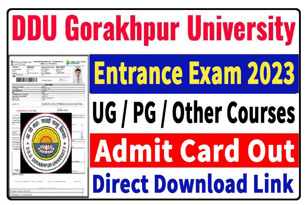 Ddu Gorakhpur University Admit Card 2023 हुआ जारी अभी करें डाउनलोड Sarkariresult 6546