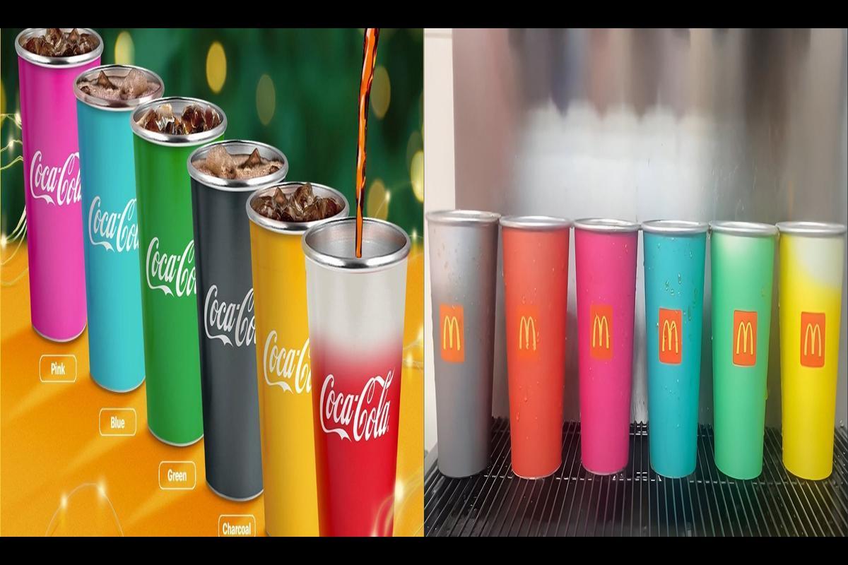 McDonald's Coke Glasses 2021 - Aluminum Coca-Cola Cups