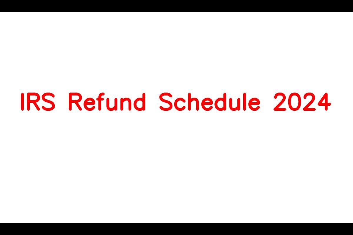 IRS Refund Schedule 2024, Return Schedule & Direct Deposit Date
