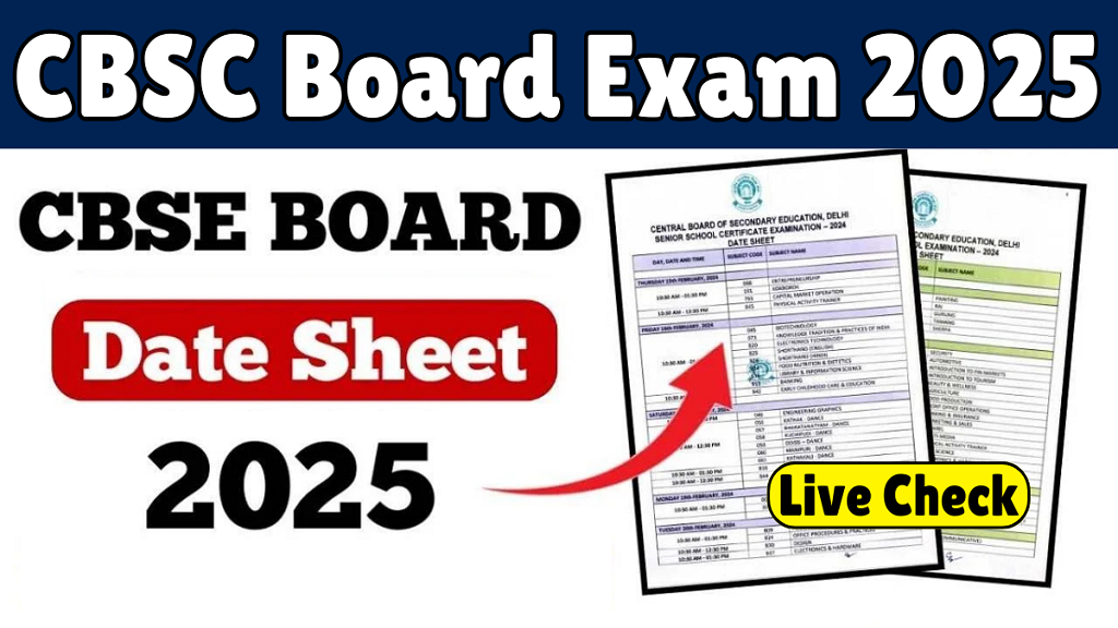 Cbse Exam Date Time Table Sheet