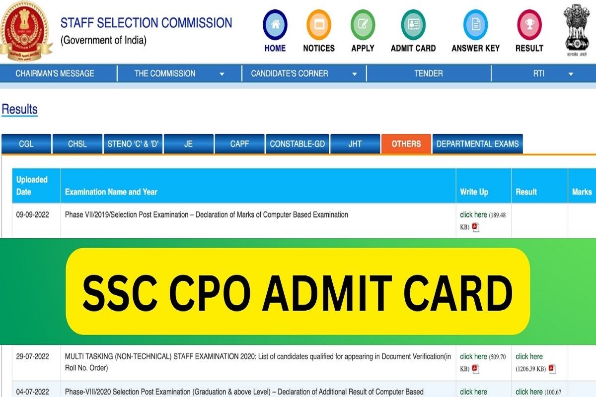 Ssc Cpo Form 2024 Sarkari Result