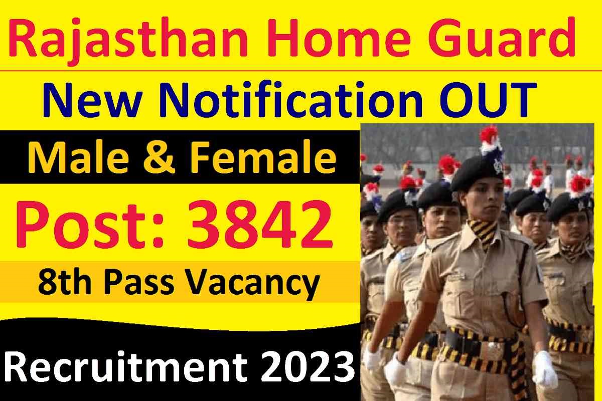 Rajasthan Home Guard Recruitment Sarkariresult