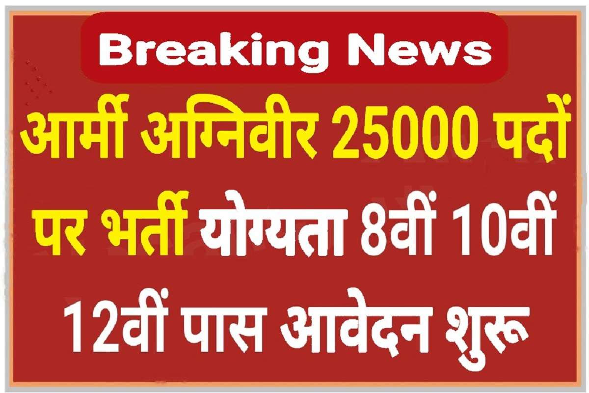Army Agniveer Bharti 2023: 10वी पास के लिए 25000 पदों पर बम्पर भर्ती, ऐसे भरा फॉर्म तो सेलेक्शन पक्का 