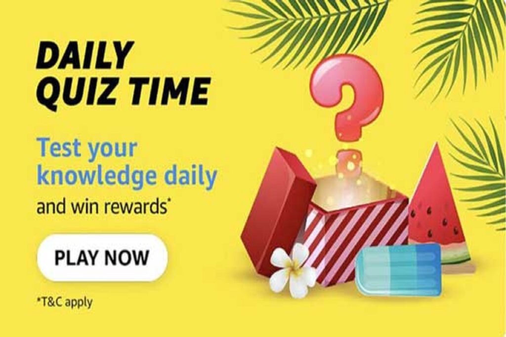 Amazon Quiz Answers Today 31 July 2023 Win 2500