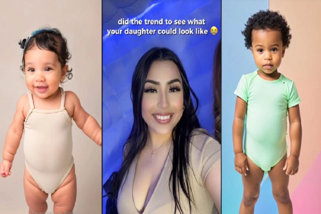 HOW TO DO THE MINI ME FILTER FROM TIKTOK AND SEE WHAT YOUR CHILD WILL LOOK LIKE