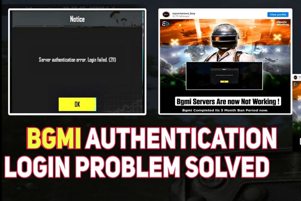 BGMI Server Authentication Error Login Failed, Get Complete Details Now!