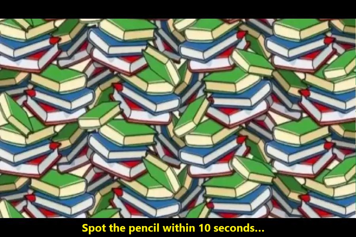Optical Illusion Challenge : Spot the pencil within 10 seconds…