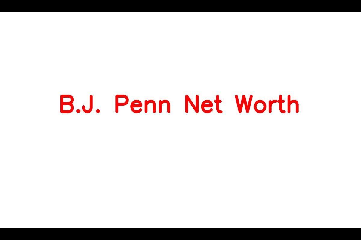 B.J. Penn - An American MMA Fighter