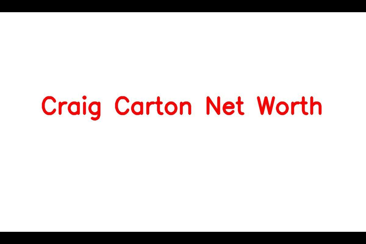 Craig Carton: A Radio and Television Personality with a Challenging Financial Journey