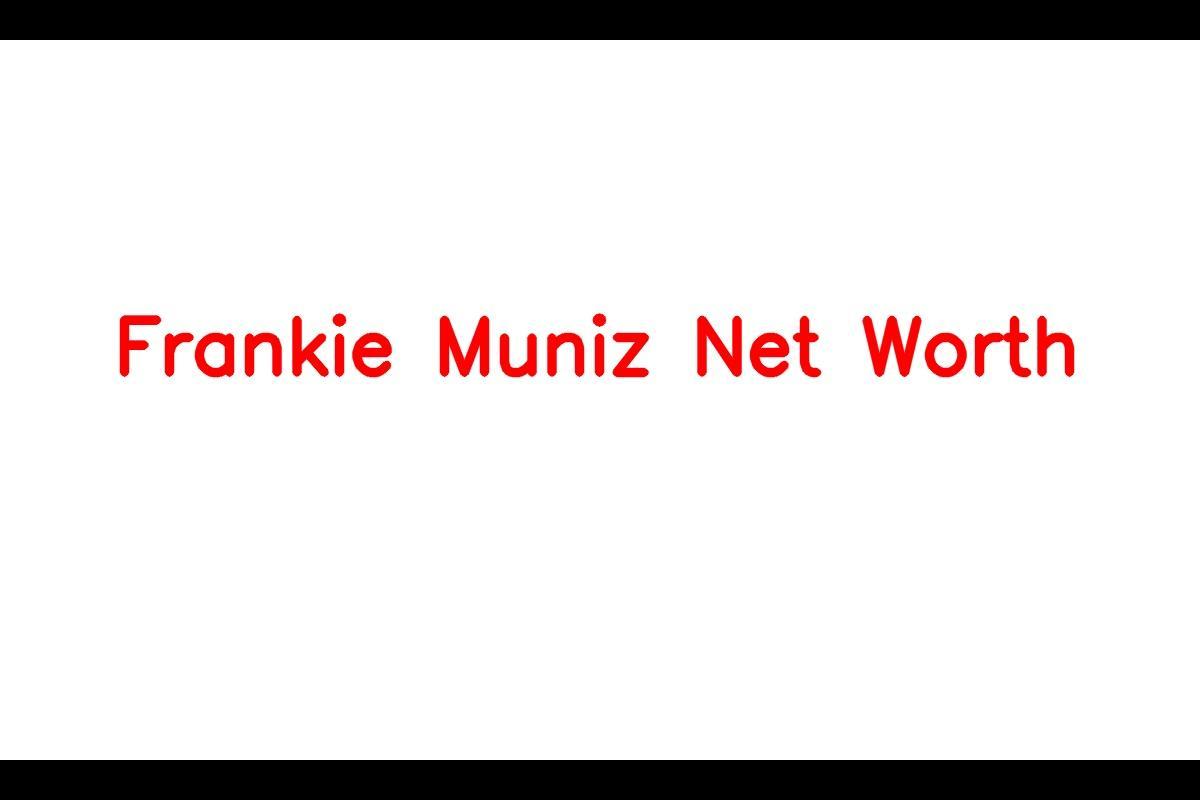 Frankie Muniz - A Remarkable Career and Impressive Net Worth
