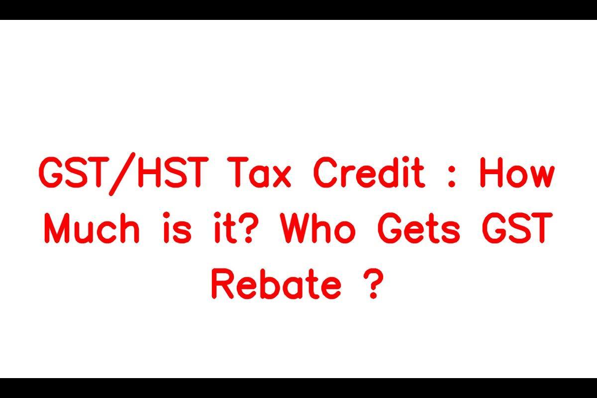 GST Rebate