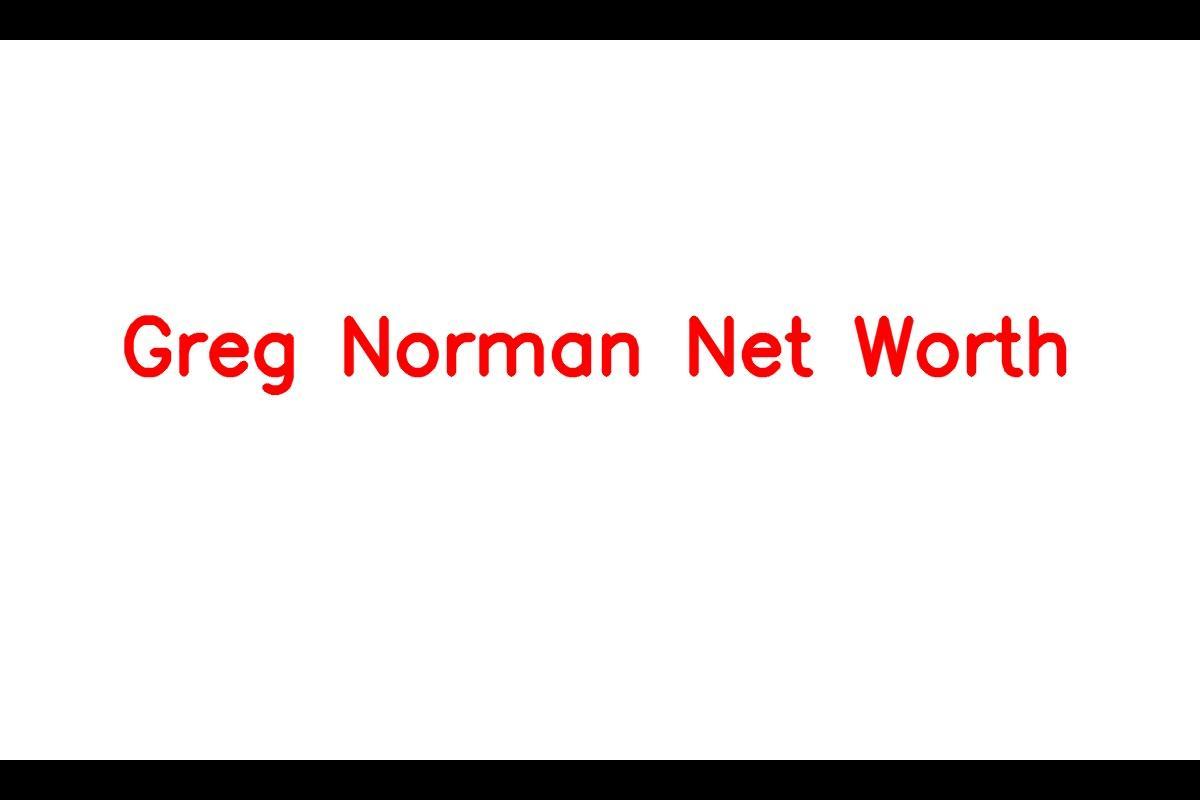 Greg Norman - A Successful Entrepreneur and Golfer
