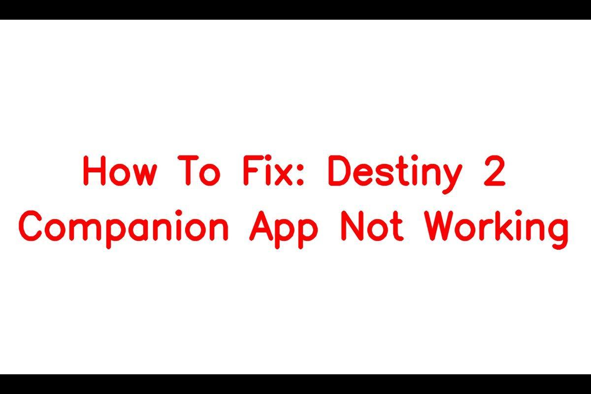 The Destiny 2 Companion App