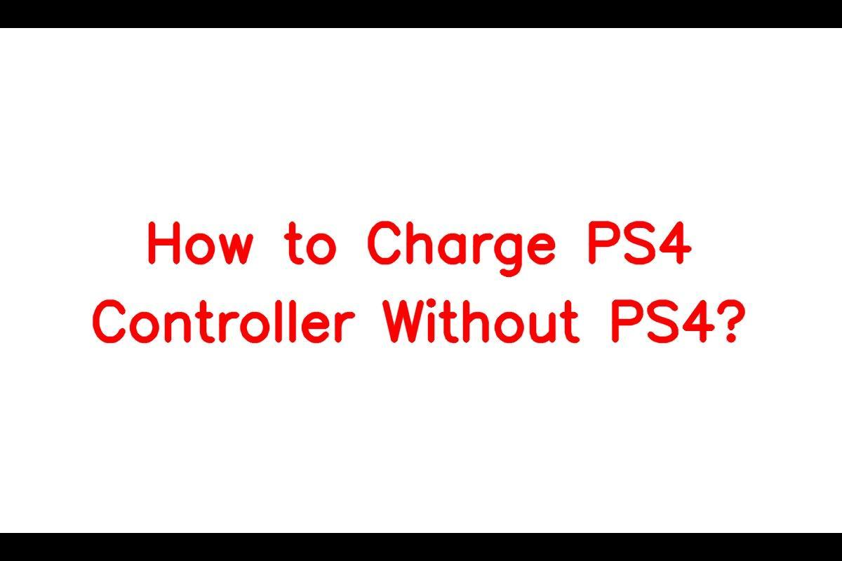 How to Charge a PS4 Controller Without a PS4