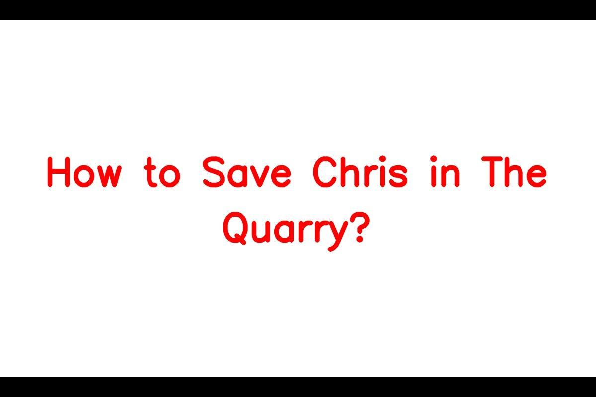 How to Ensure the Survival of Chris in the Quarry