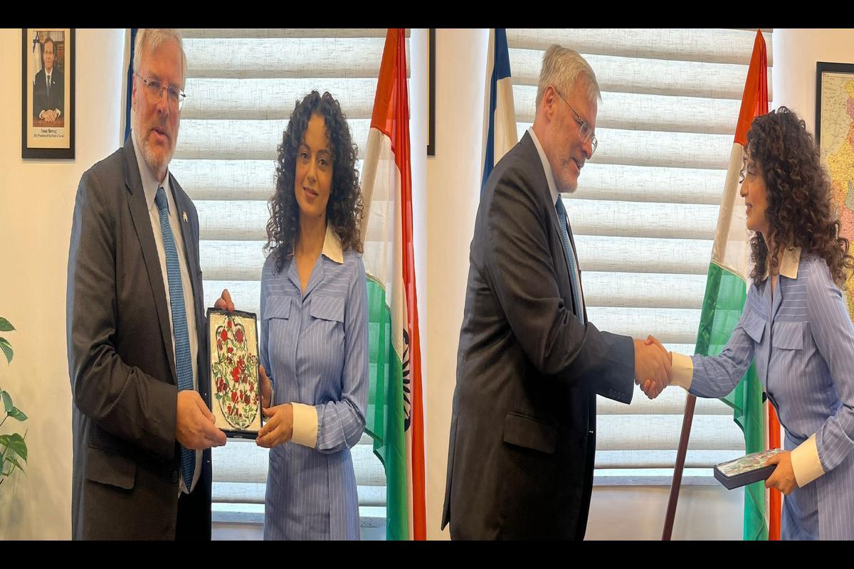 Kangana Ranaut Makes Headlines with Visit to Israel Embassy