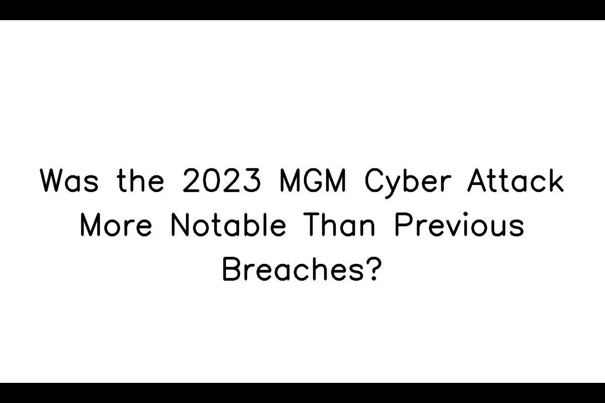 Cyber Attack on MGM Resorts International