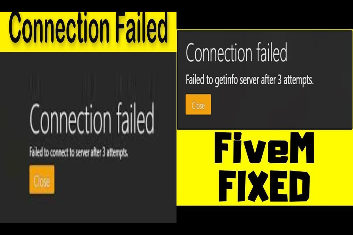 Frustrated with the FiveM failed to connect to server after 3 attempts error