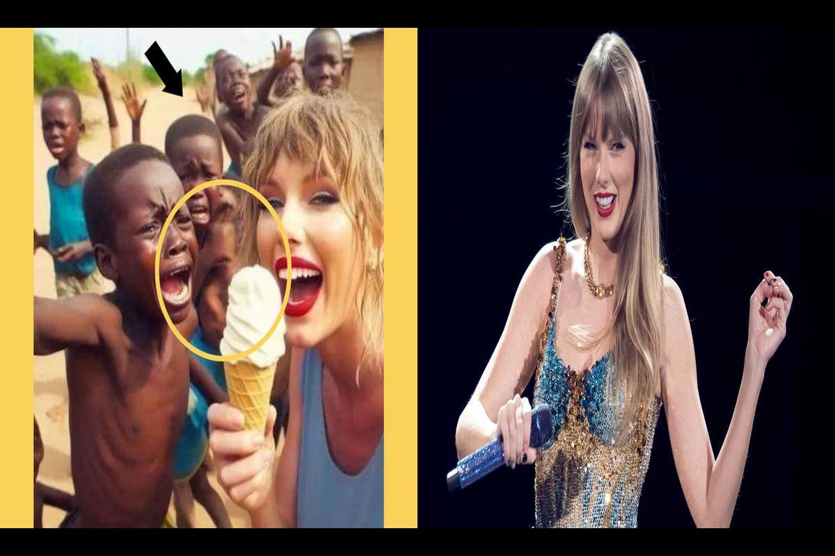 Is the Viral Photo of Taylor Swift Eating Ice Cream in Africa Real or Fake?