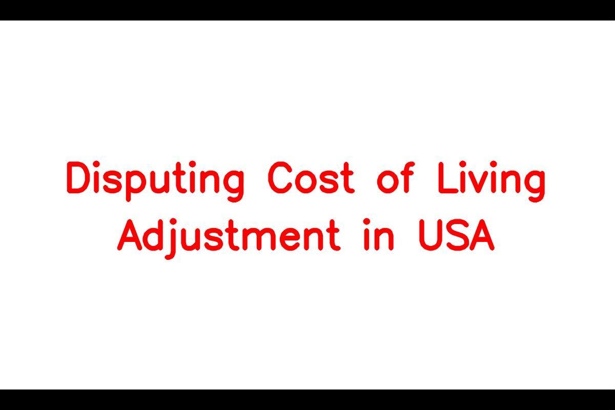 Cost of Living Adjustment in the USA