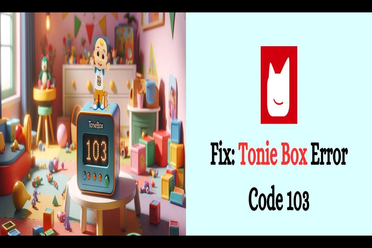 Tonie Box Error Code 103