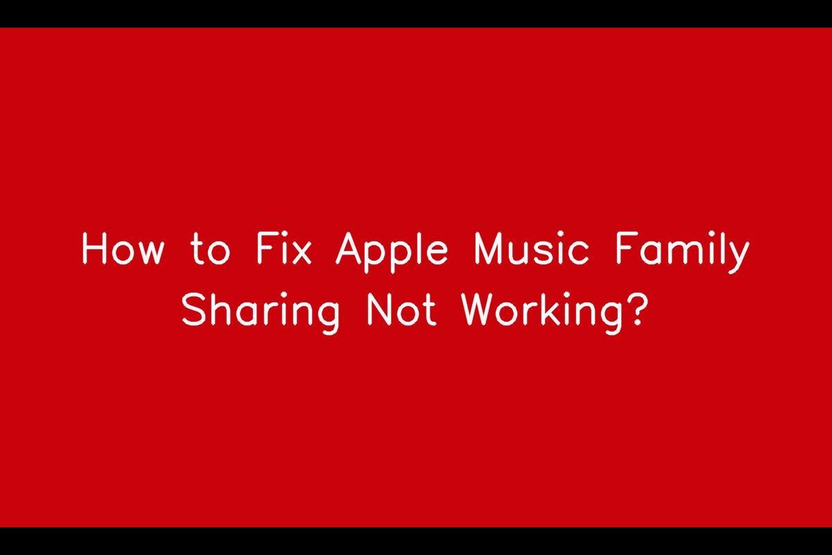 Apple Music Family Sharing