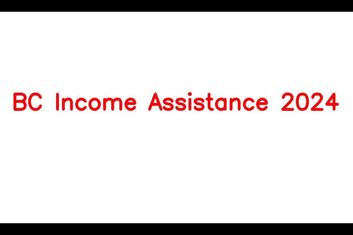 BC Income Assistance 2024