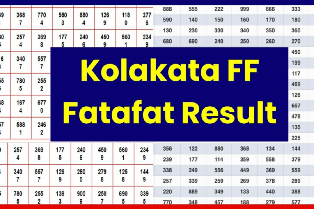 Kolkata FF Fatafat Result Today LIVE 27-09-2024, Check Fatafat Result Online