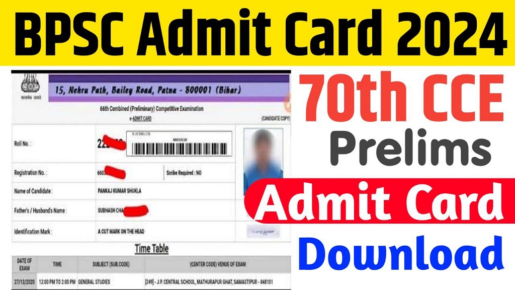 Bihar BPSC 70th Pre Admit Card 2024 Live Download Here Sarkari Result