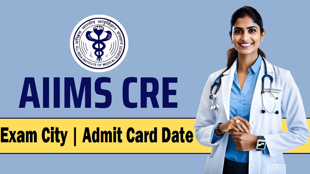 AIIMS Group B  C CRE Exam City Details 2025 Out Now