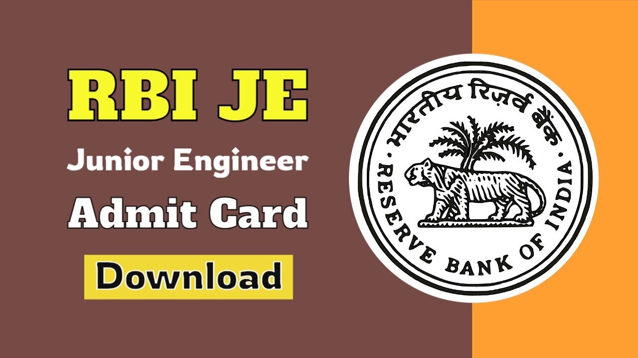 RBI Junior Engineer JE Admit Card 2025 Out Now